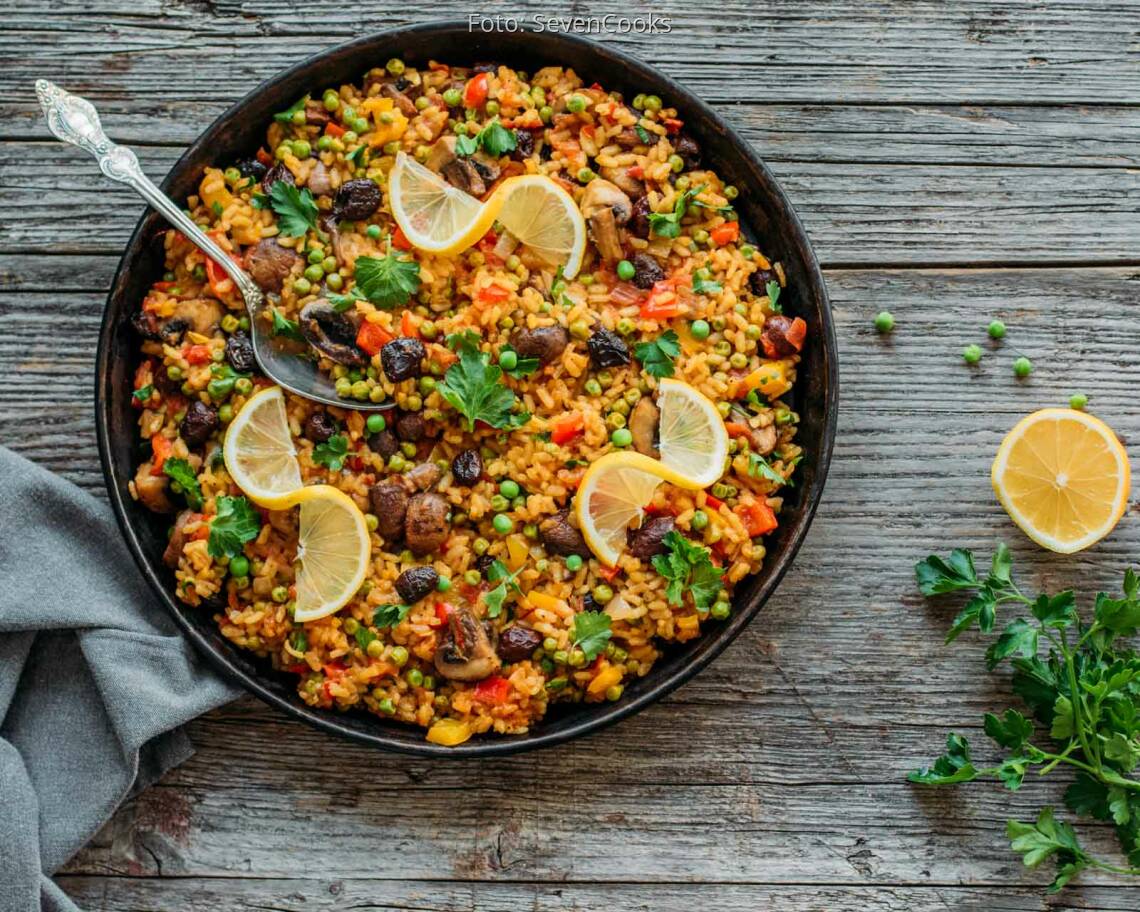Veganes Rezept: Vegane Paella 3