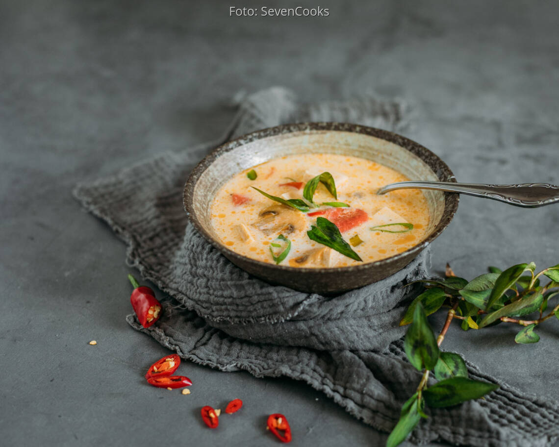 Veganes Rezept: Vegane Tom-Kha-Suppe 2