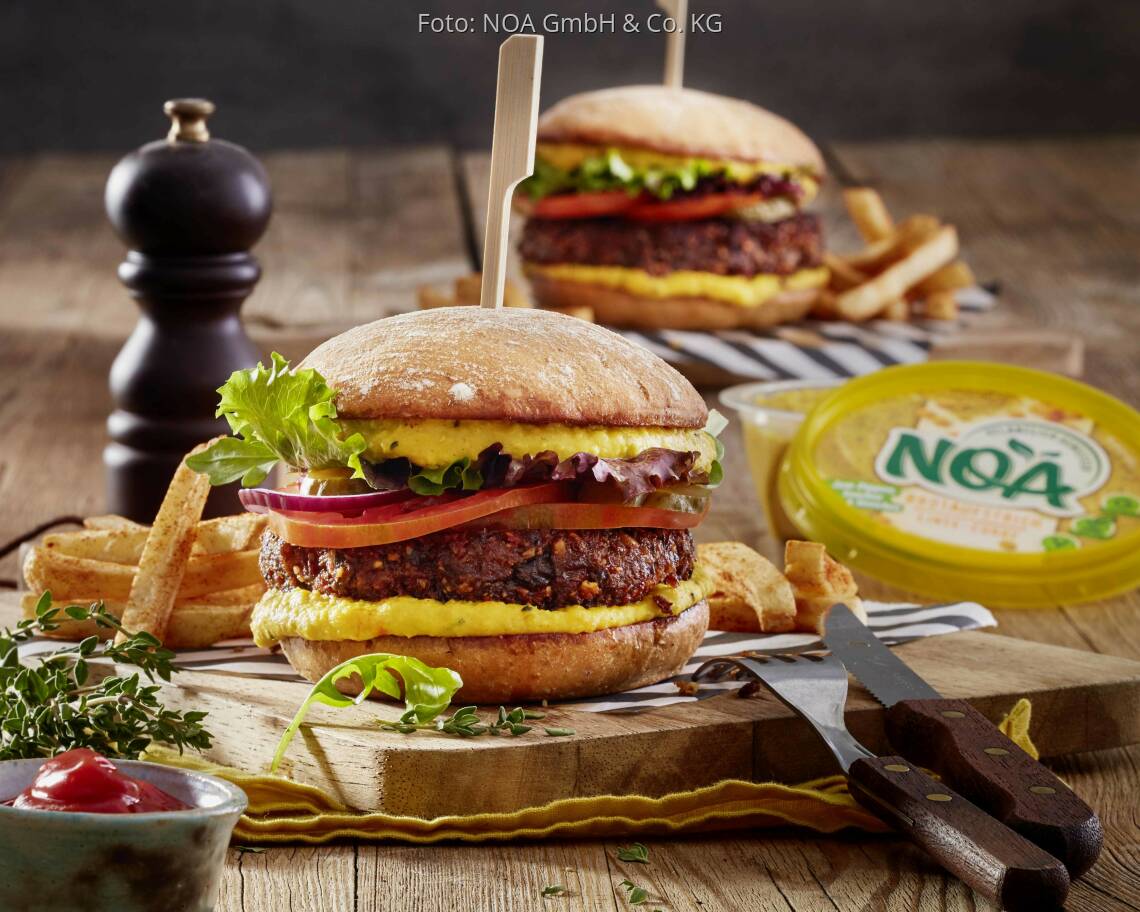 Veganes Rezept: Veganer Black Bean Burger von NOA