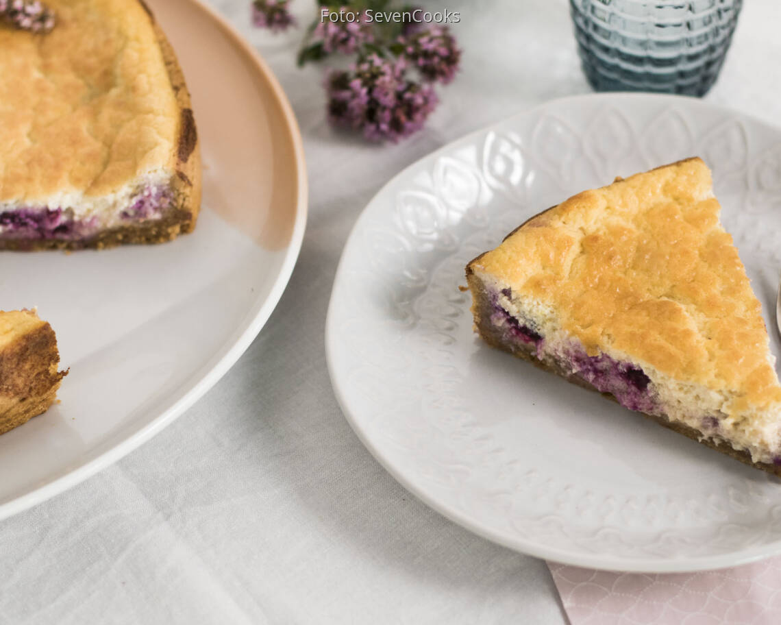 Veganes Rezept: Veganer Blueberry-Cheesecake