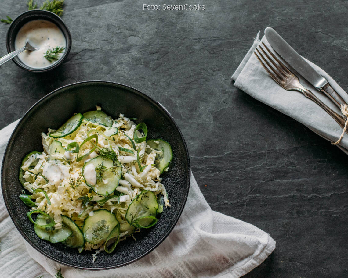 Veganes Rezept: veganer Chinakohlsalat 1