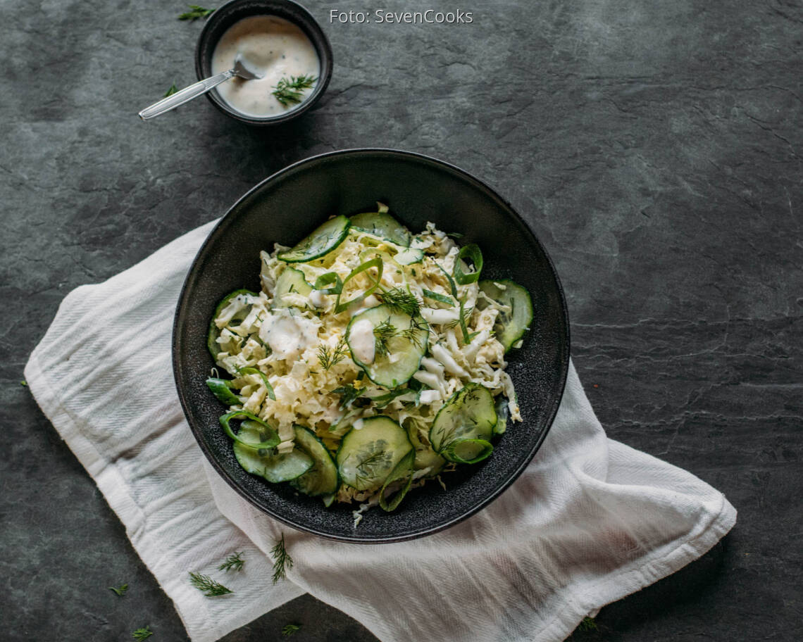 Veganes Rezept: veganer Chinakohlsalat 2