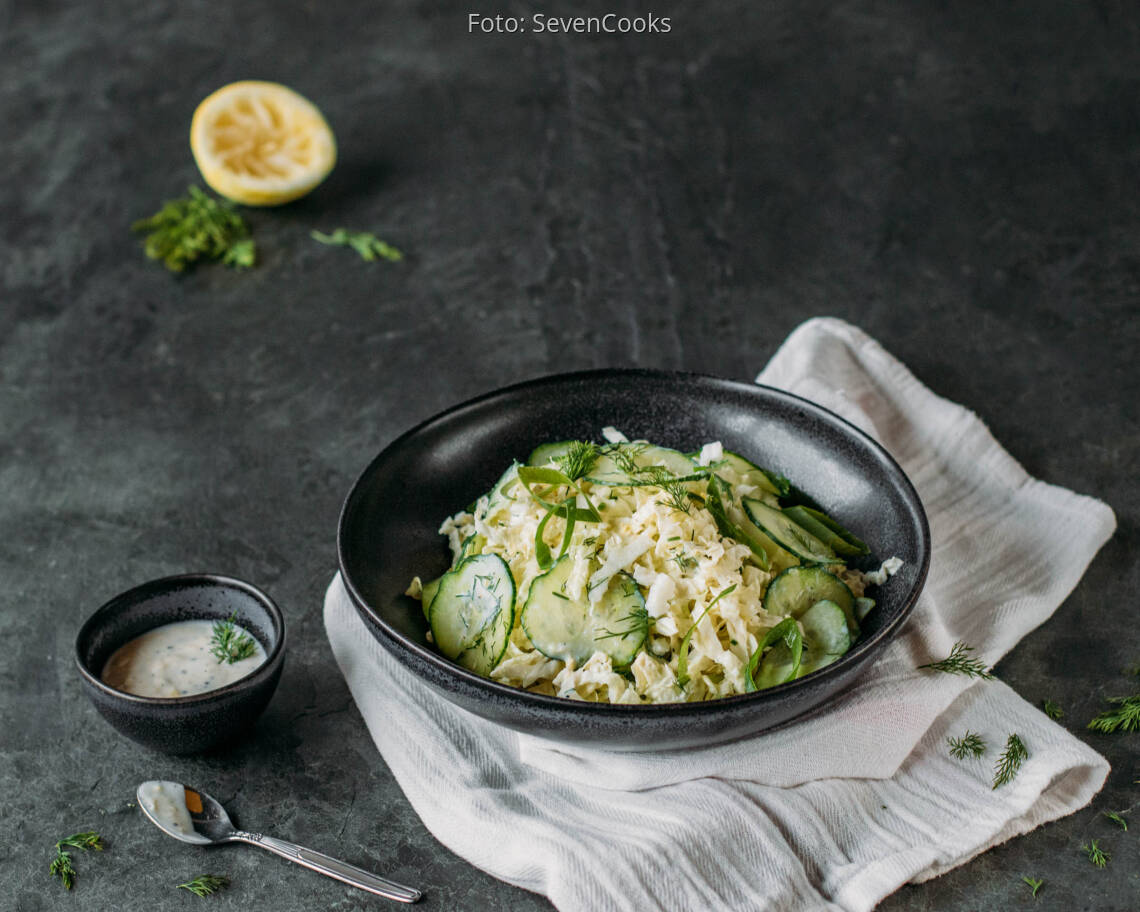 Veganes Rezept: veganer Chinakohlsalat 3