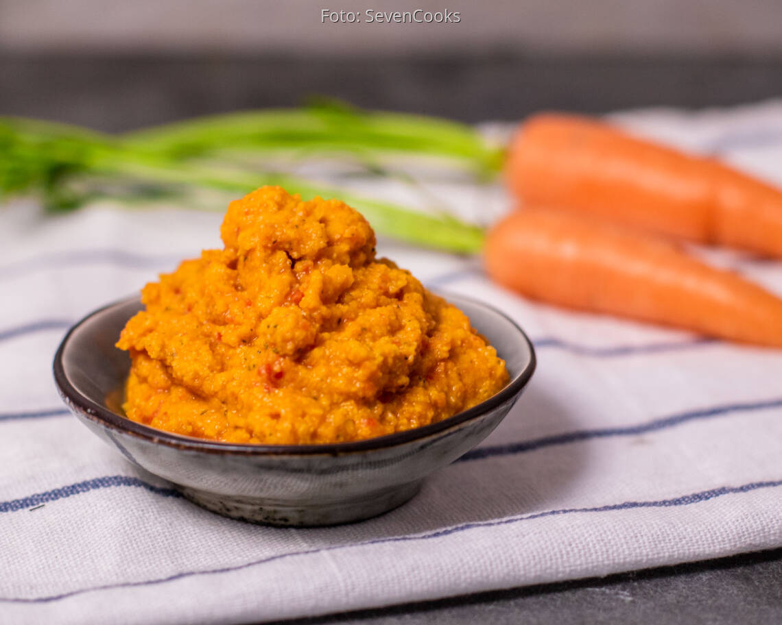 Veganes Rezept: Veganer Karotten-Kichererbsen-Dip 1