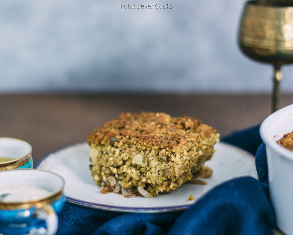 Veganes Rezept: Veganer Kibbeh-Auflauf