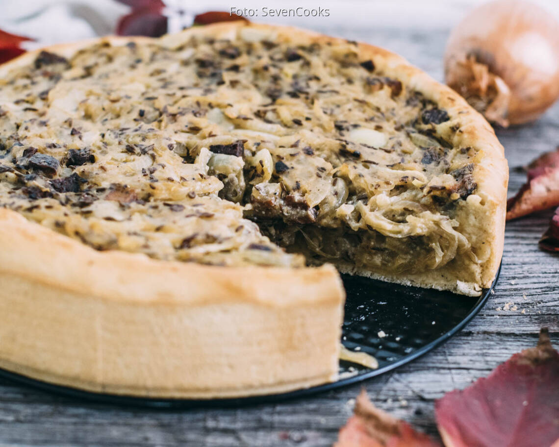 Veganes Rezept: Veganer Zwiebelkuchen