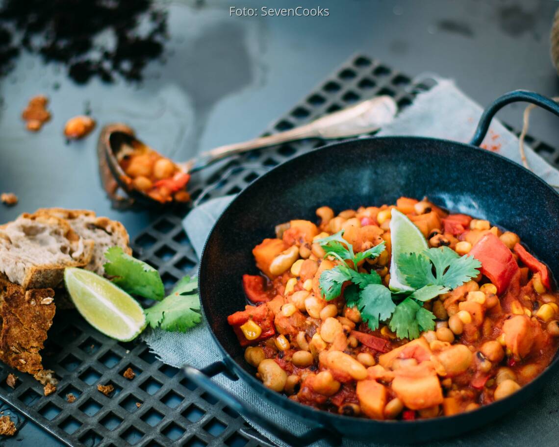 Veganes Rezept: Veganes Kichererbsen-Chili