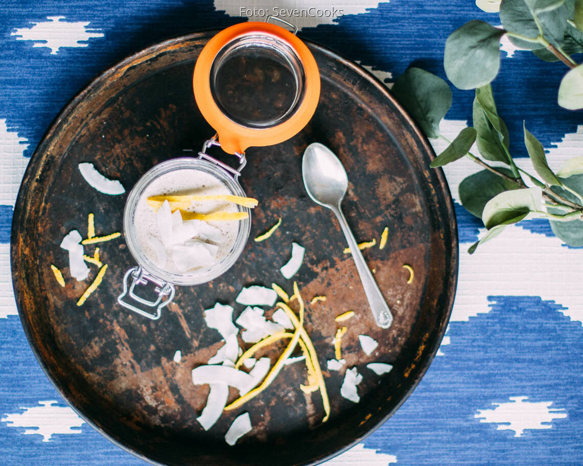 Veganes Rezept: Veganes Kokos Panna Cotta