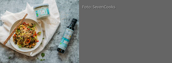 Rezeptbild für "Warmer Glasnudelsalat"