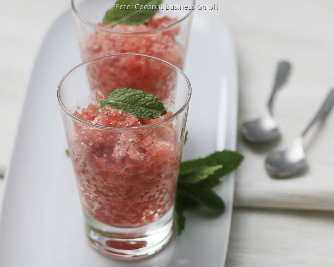 Veganes Rezept: Wassermelonen Granita