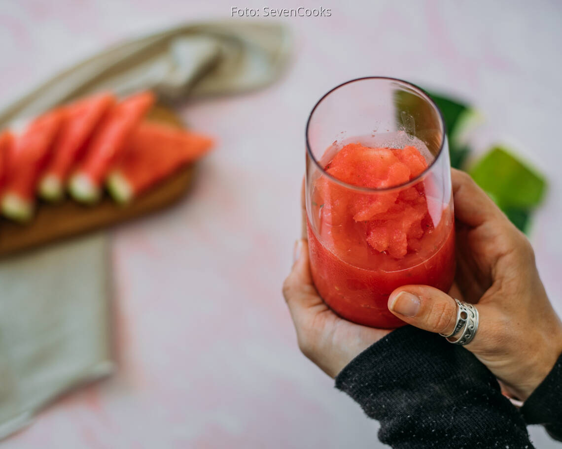 Veganes Rezept: Wassermelonen-Slush 2
