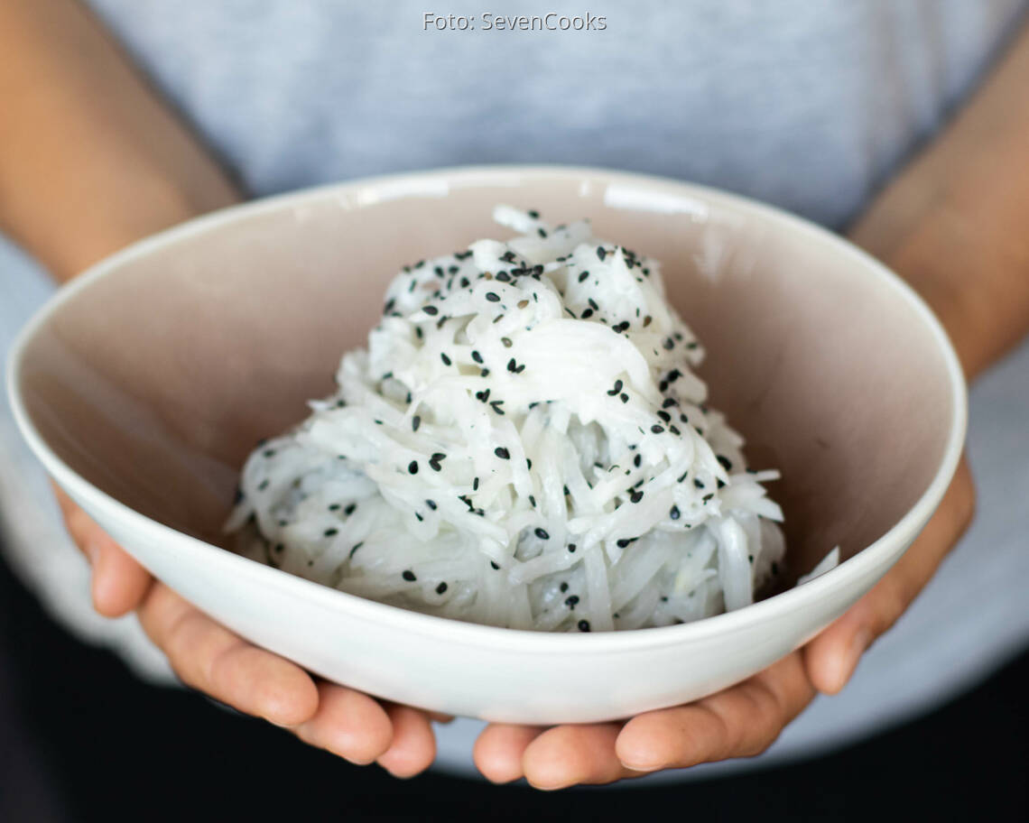 Veganes Rezept: Weißer Rettichsalat_3
