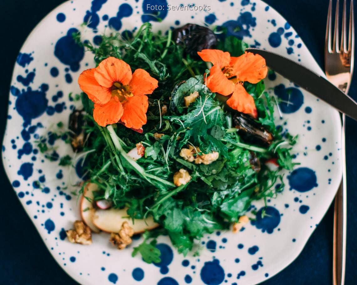Veganes Rezept: Wildkräutersalat