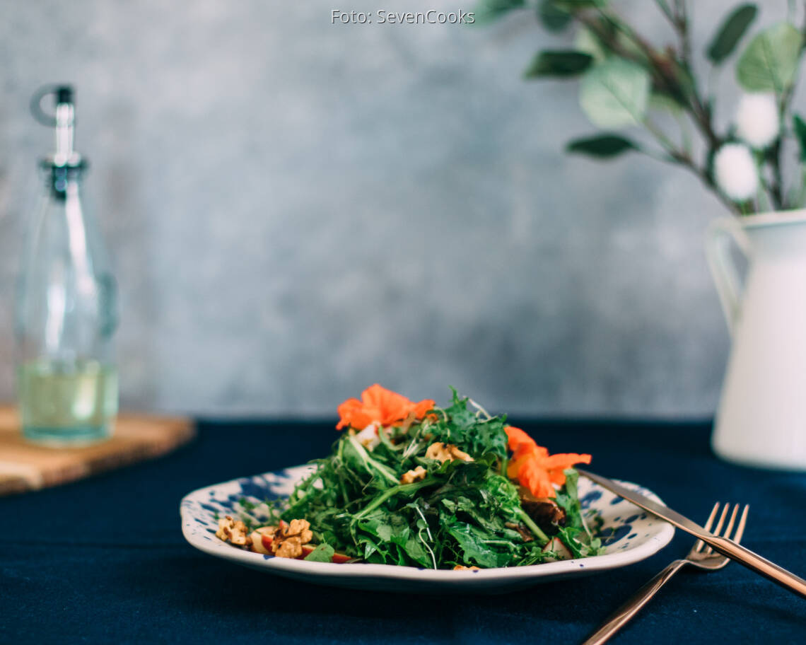 Veganes Rezept: Wildkräutersalat