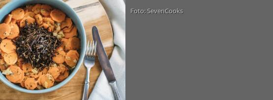 Rezeptbild für "Wildreis mit Karotten-Thymian-Gemüse"