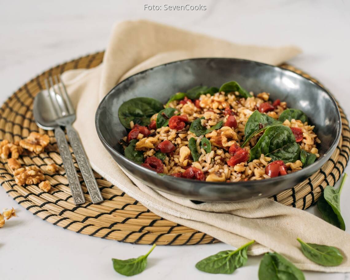 Veganes Rezept: Wildreissalat mit Sauerkirschen 2