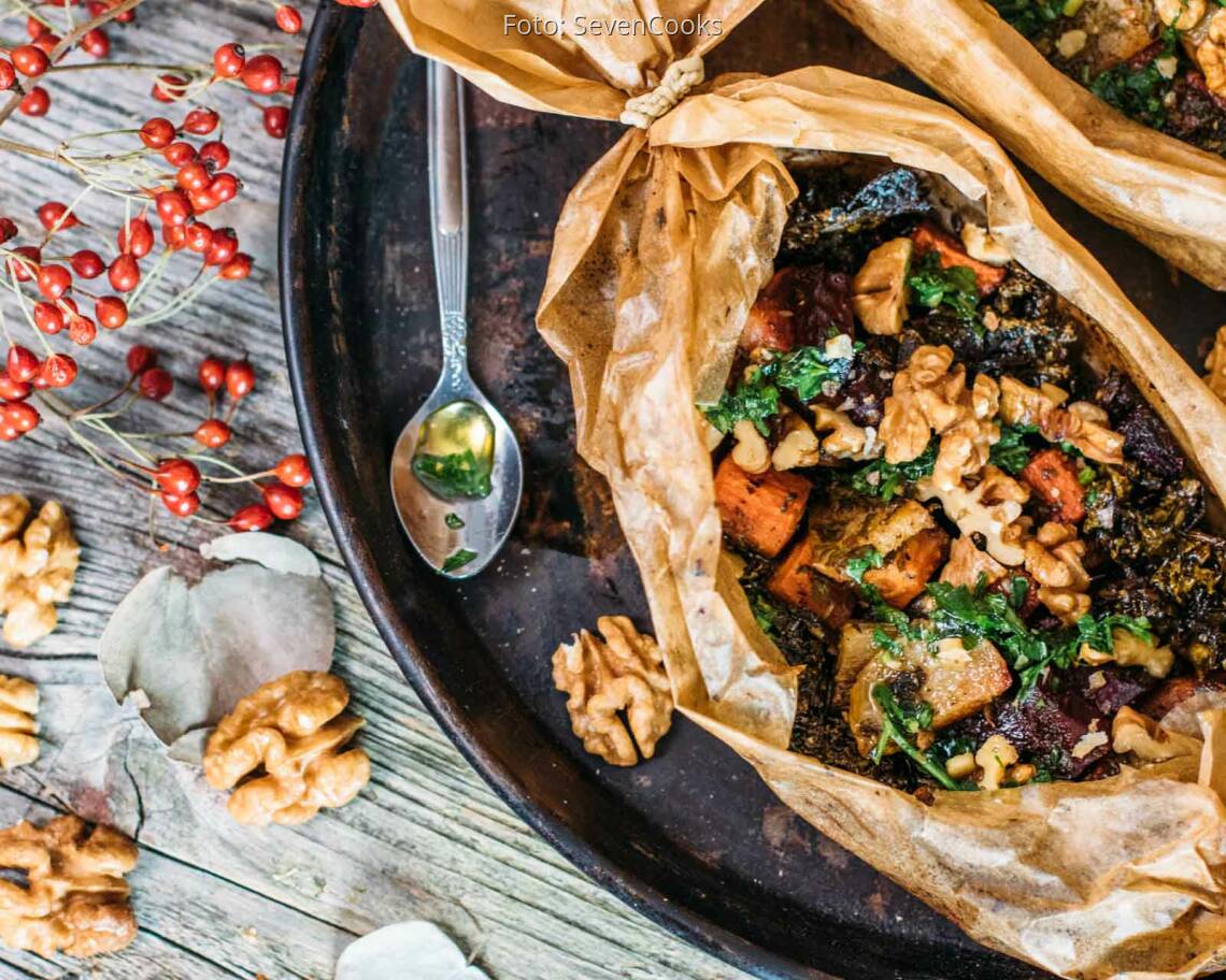 Veganes Rezept: Winter Papilotte 2