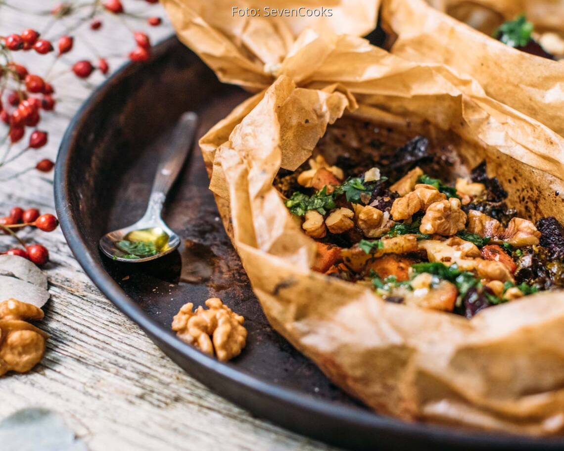 Veganes Rezept: Winter Papilotte 3