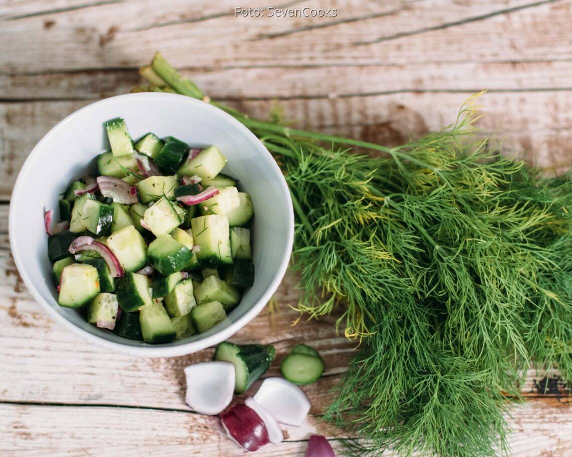Veganes Rezept: Würziger Gurkensalat_1