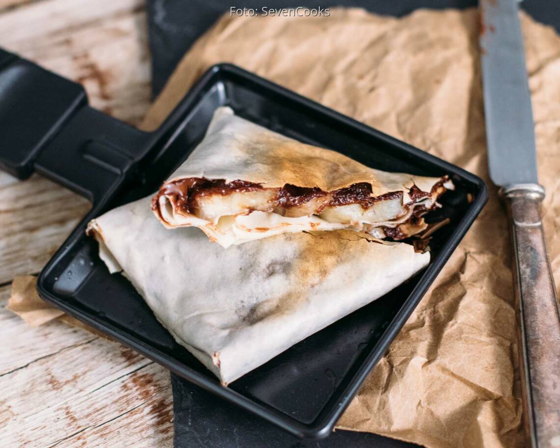 Veganes Rezept: Yufka-Schoko-Bananen-Pfännchen