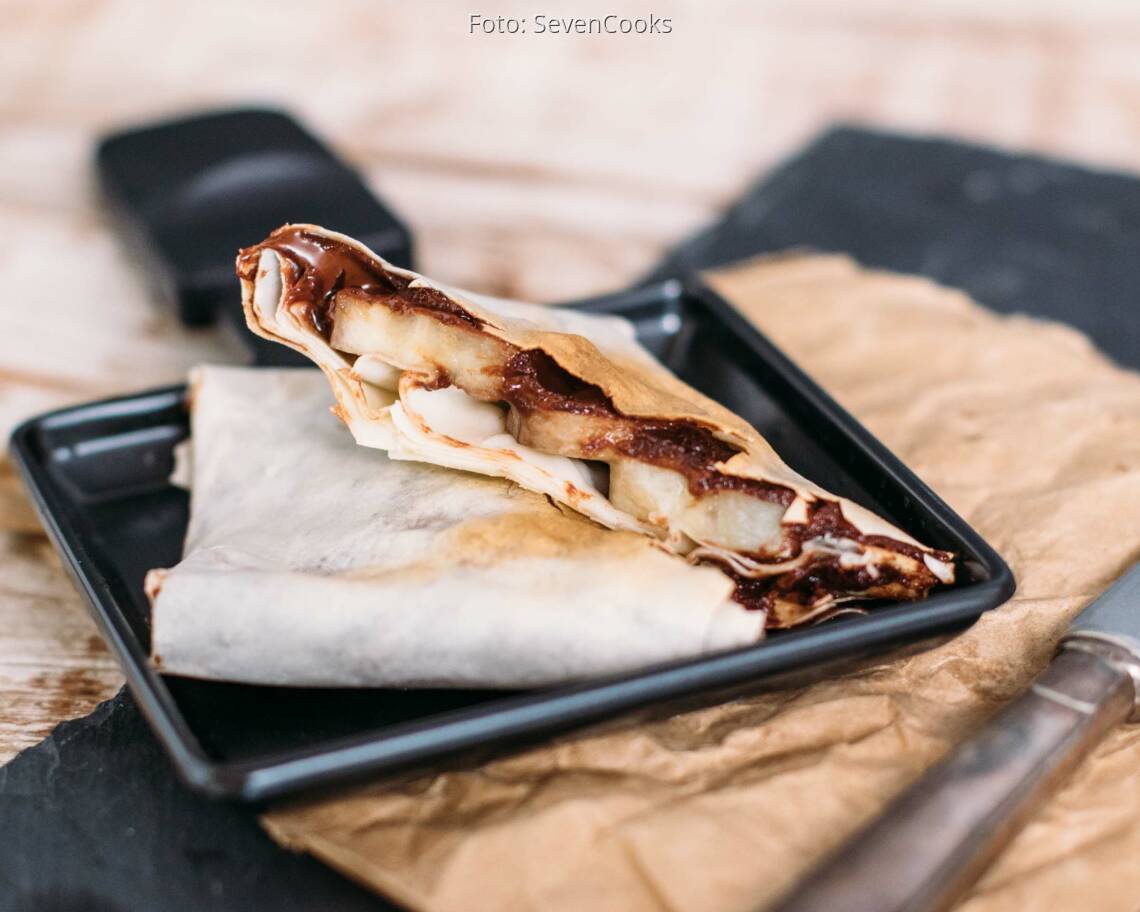 Veganes Rezept: Yufka-Schoko-Bananen-Pfännchen