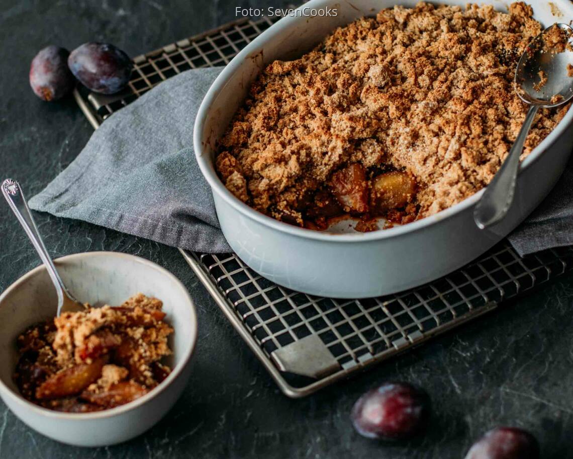 Veganes Rezept: Zwetschgencrumble 1