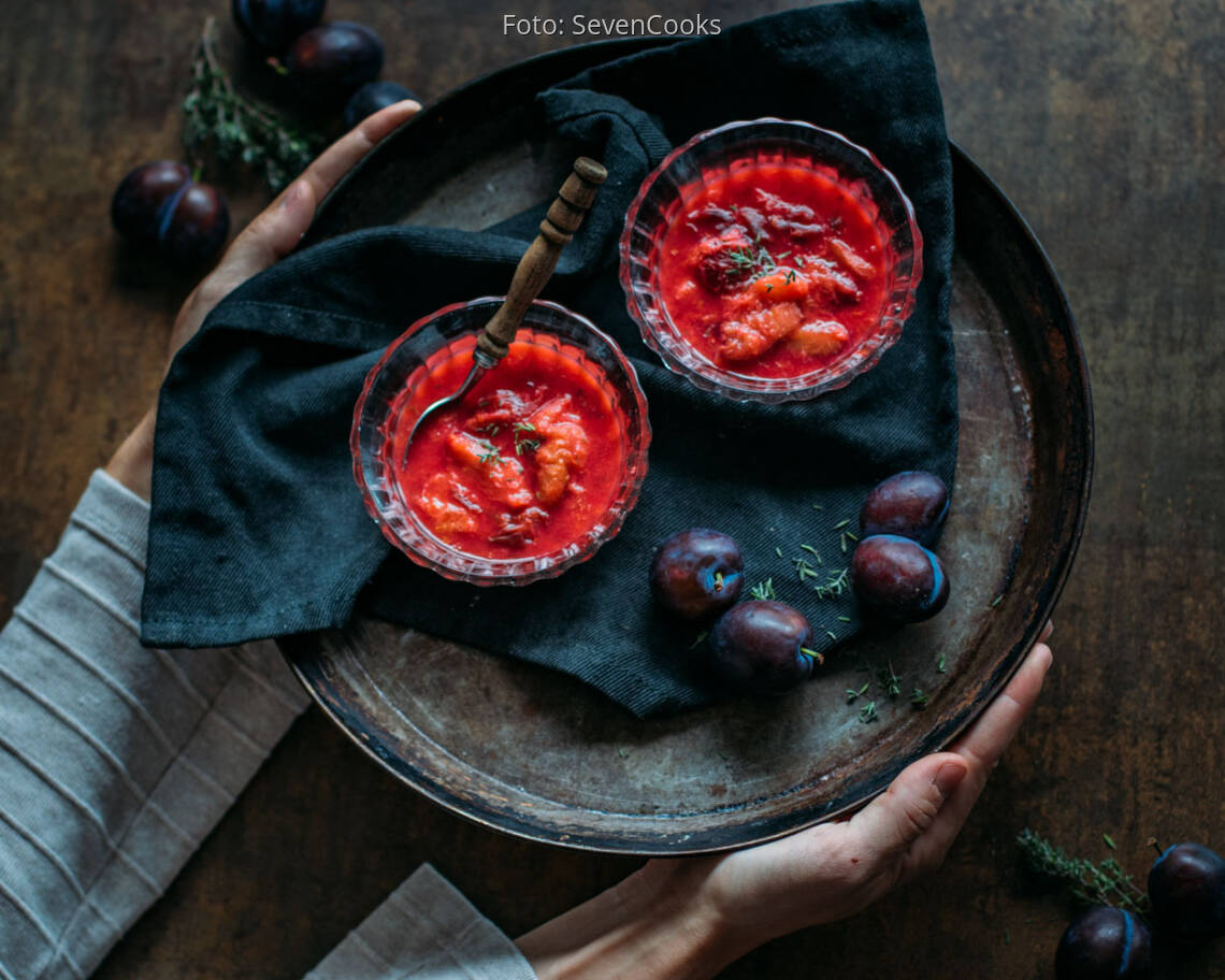 Veganes Rezept: Zwetschgenkompott