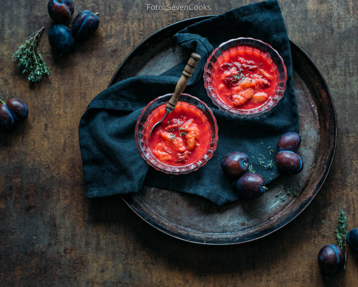 Veganes Rezept: Zwetschgenkompott