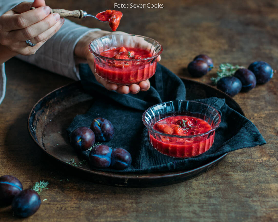 Veganes Rezept: Zwetschgenkompott