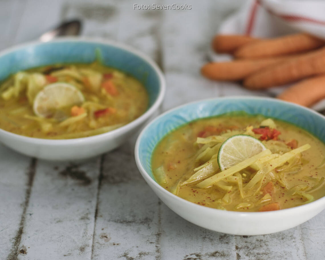 Veganes Rzept: Asiatische Kohlsuppe 2