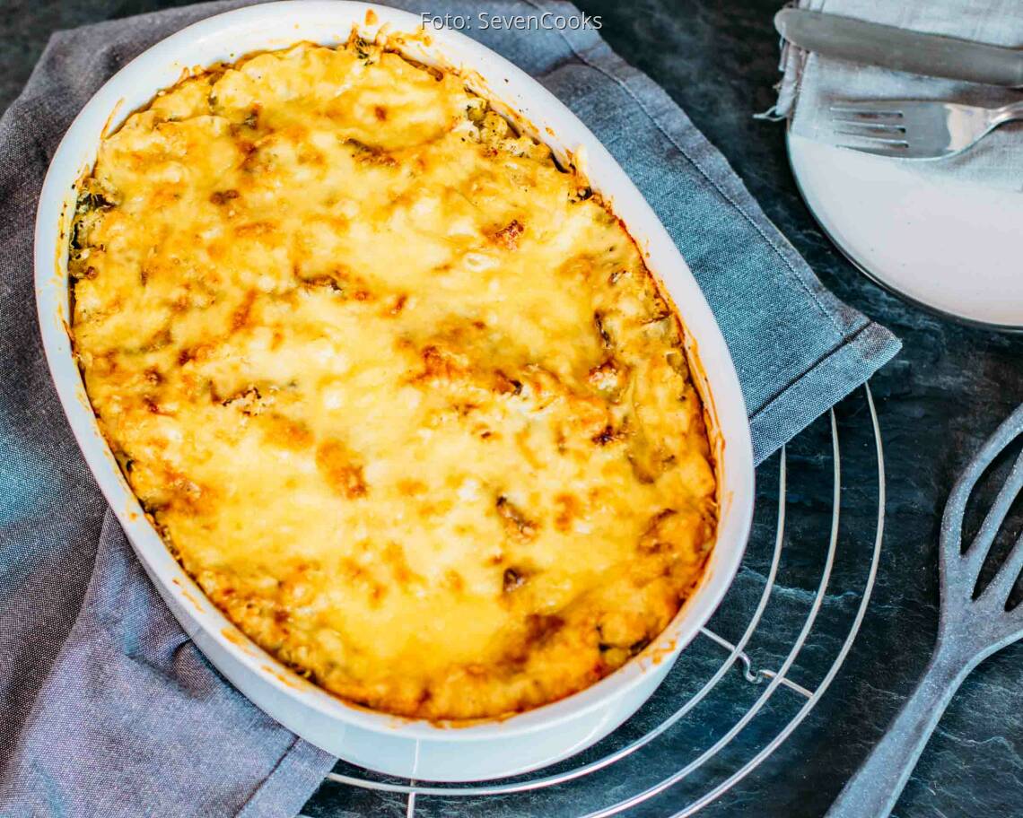 Vegetarisches Gericht: Vegetarischer Spätzleauflauf 1