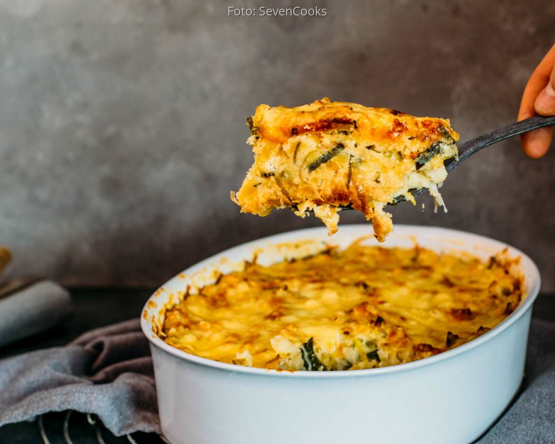 Vegetarisches Gericht: Vegetarischer Spätzleauflauf 2