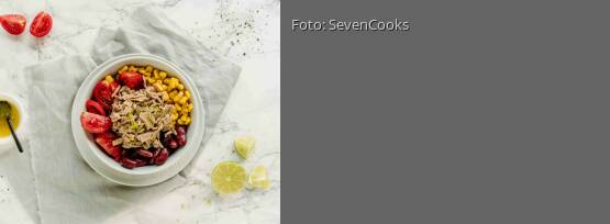 Rezeptbild für "5 Zutaten Bowl mit Thunfisch"