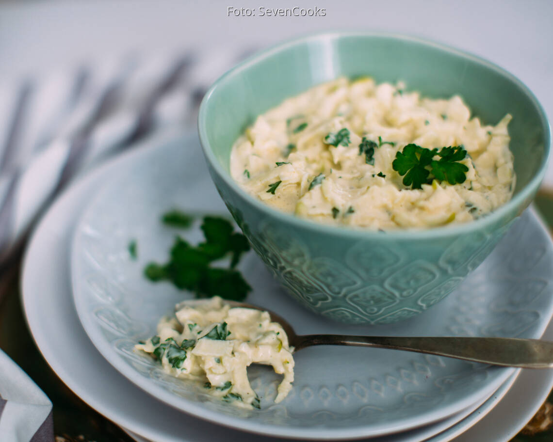 Vegetarisches Rezept: Apfel-Aioli
