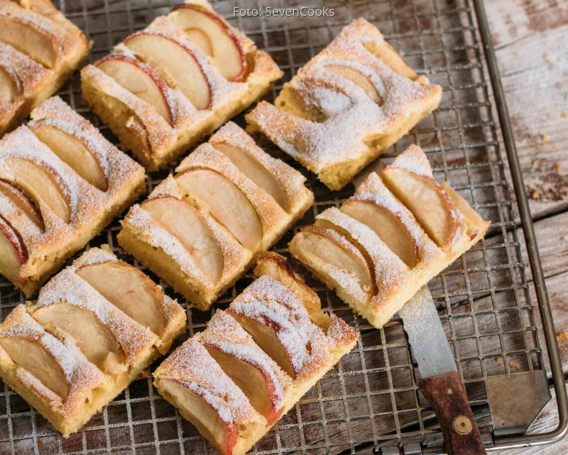 Vegetarisches Rezept: Apfelkuchen vom Blech_1