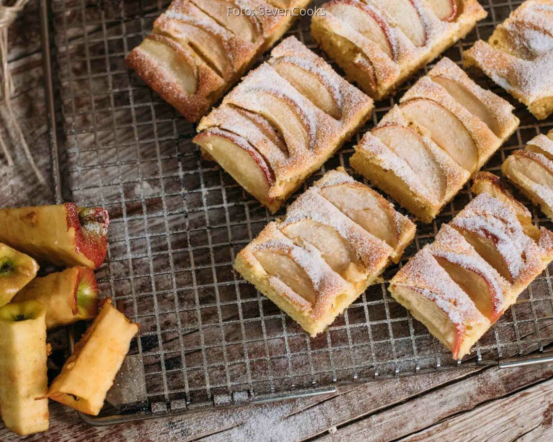 Vegetarisches Rezept: Apfelkuchen vom Blech_2