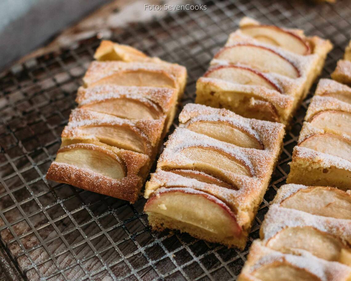 Vegetarisches Rezept: Apfelkuchen vom Blech_3