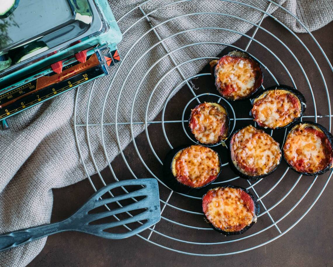Vegetarisches Rezept: Auberginen-Pizzetta