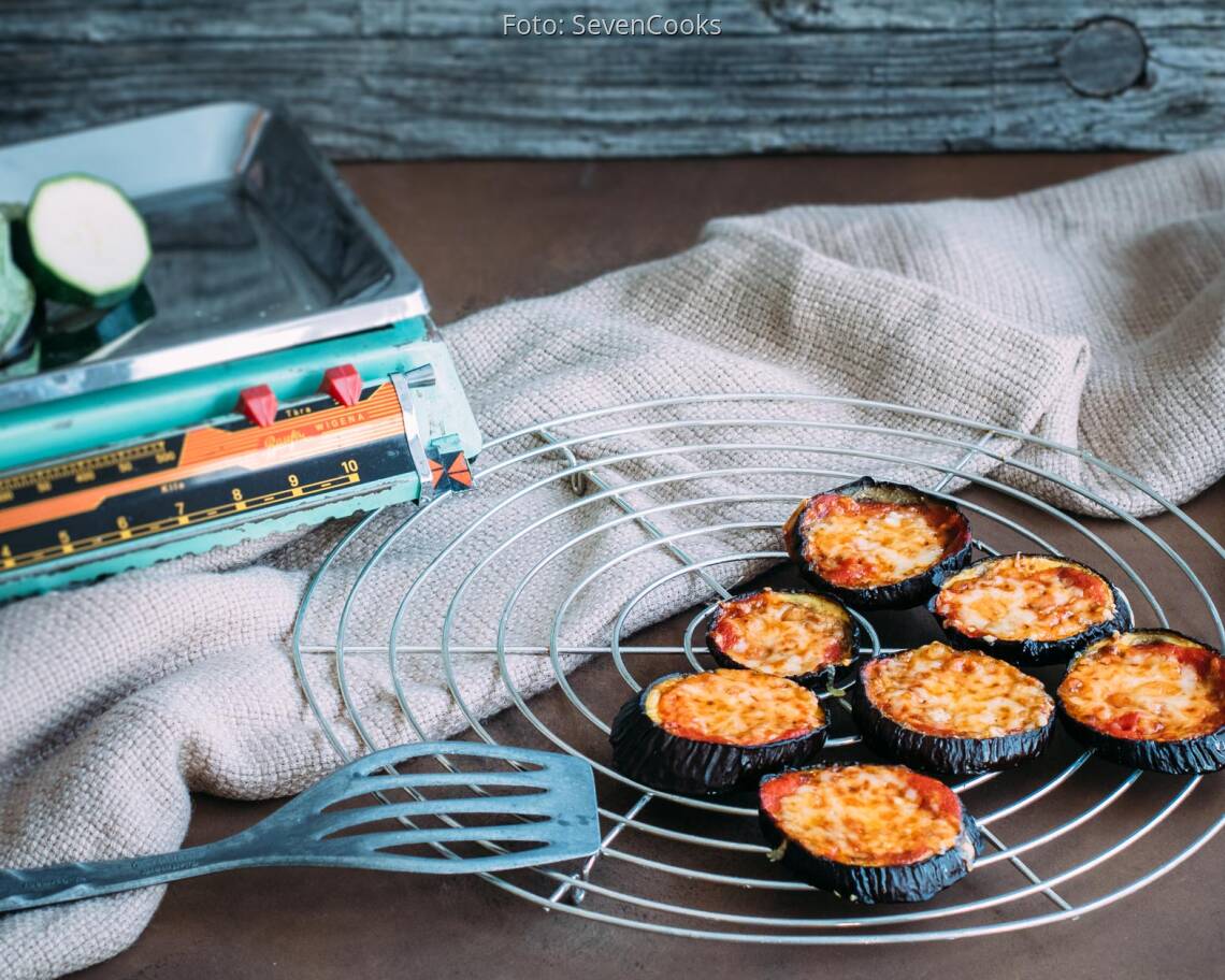 Vegetarisches Rezept: Auberginen-Pizzetta