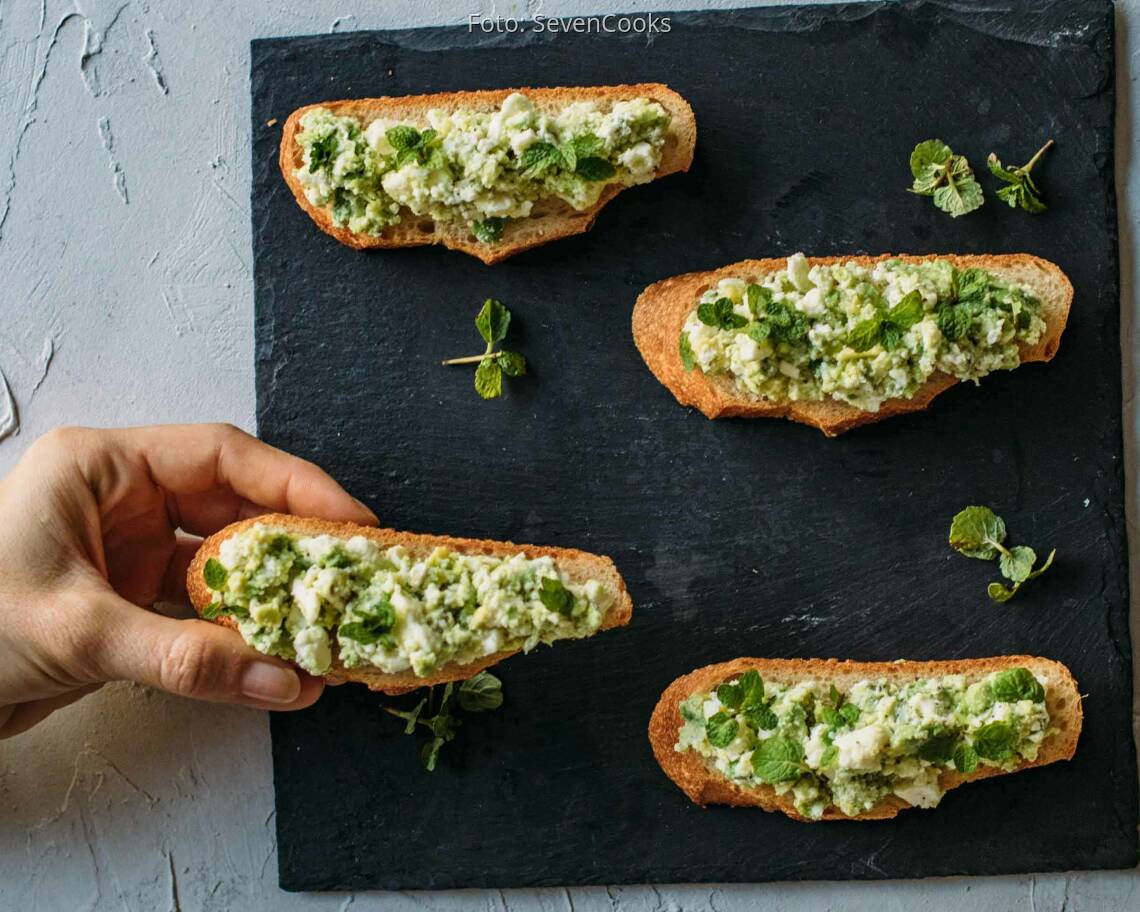 Vegetarisches Rezept: Avocado-Feta-Baguette 1