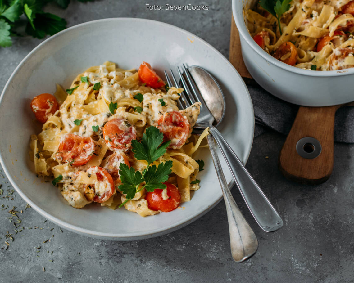 Vegetarisches Rezept: Baked Feta Pasta 1