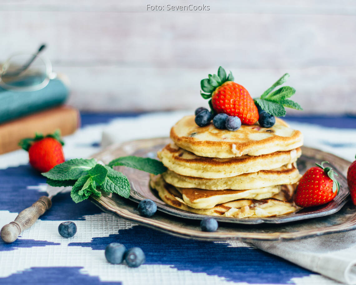 Vegetarisches Rezept: Beerige Pancakes_1