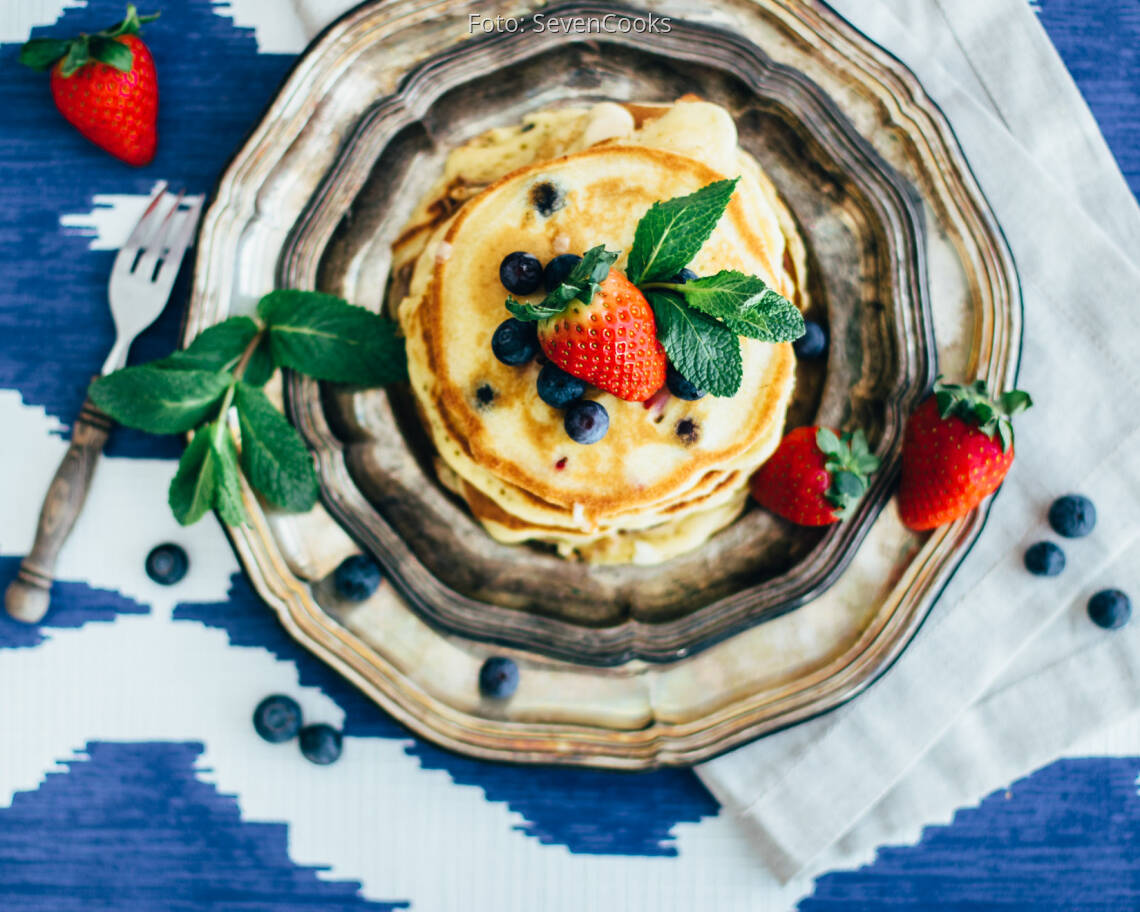 Vegetarisches Rezept: Beerige Pancakes_3