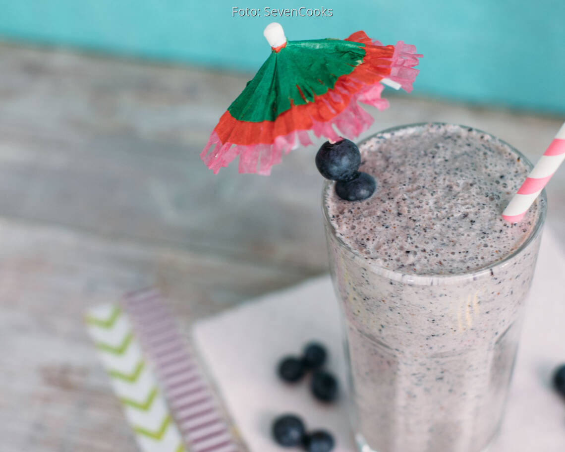 Vegetarisches Rezept: Blaubeer-Walnuss-Milkshake_2