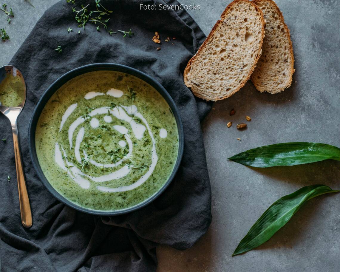 Vegetarisches Rezept: Bärlauchcremesuppe 1