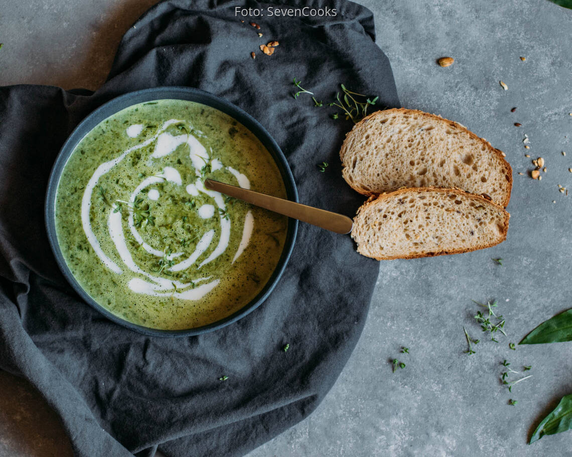 Vegetarisches Rezept: Bärlauchcremesuppe 3