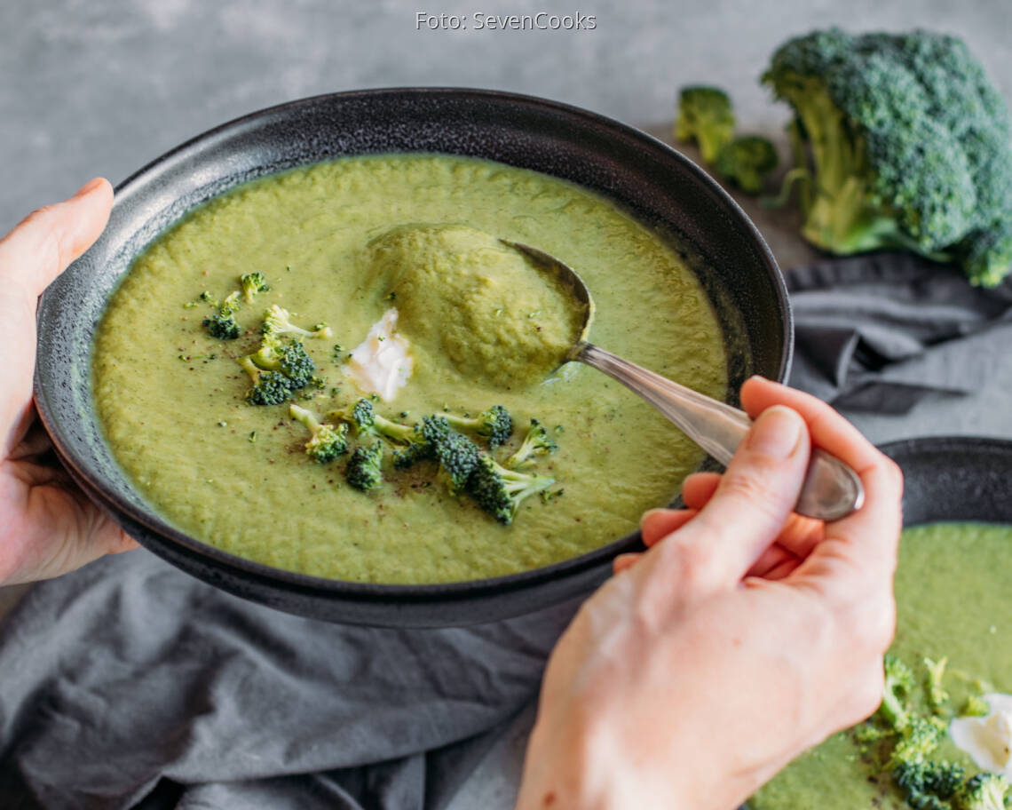 Vegetarisches Rezept: Brokkolicremesuppe 3