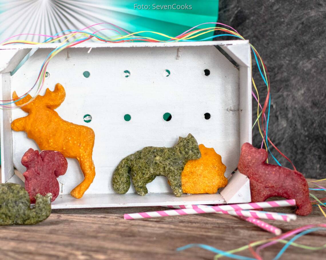 Vegetarisches Rezept: Bunte Tierbrote 1
