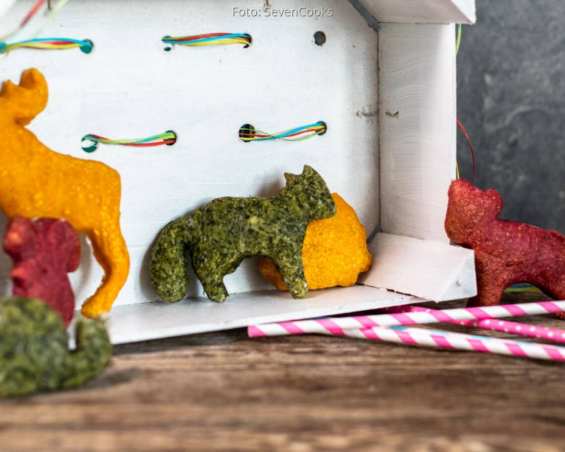 Vegetarisches Rezept: Bunte Tierbrote 2