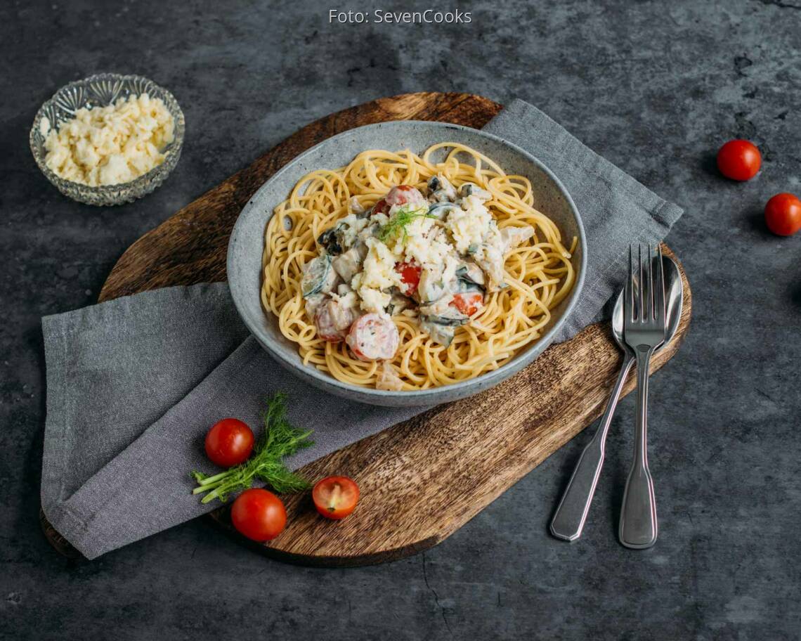 Vegetarisches Rezept: Bunter Pastateller 1